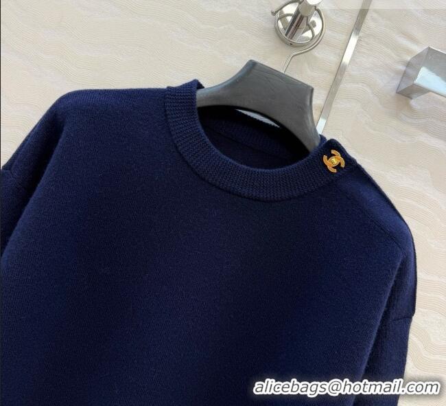 Famous Brand Chanel Cashmere Sweater CH092953 Deep Blue 2026