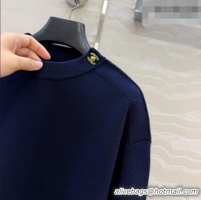 Famous Brand Chanel Cashmere Sweater CH092953 Deep Blue 2026