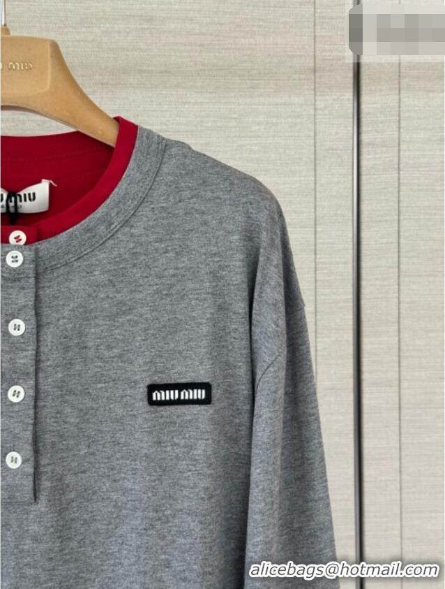 Cheap Wholesale Miu Miu Top CH092942 Grey 2026