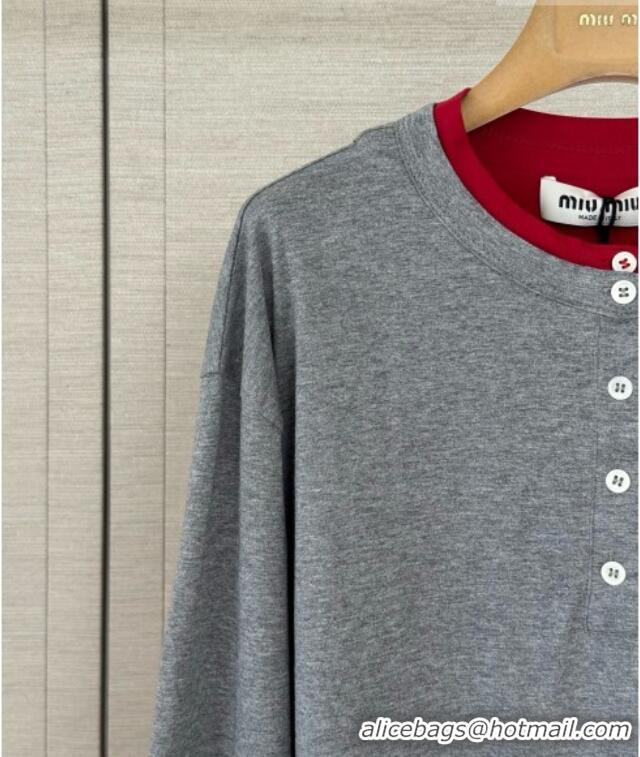 Cheap Wholesale Miu Miu Top CH092942 Grey 2026