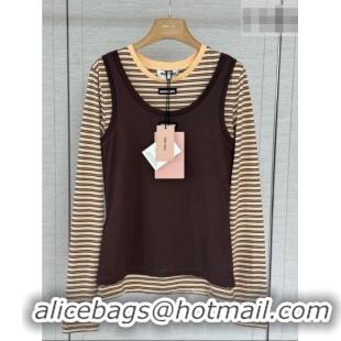 Spot Bulk Miu Miu Top CH092943 Brown/Yellow 2026