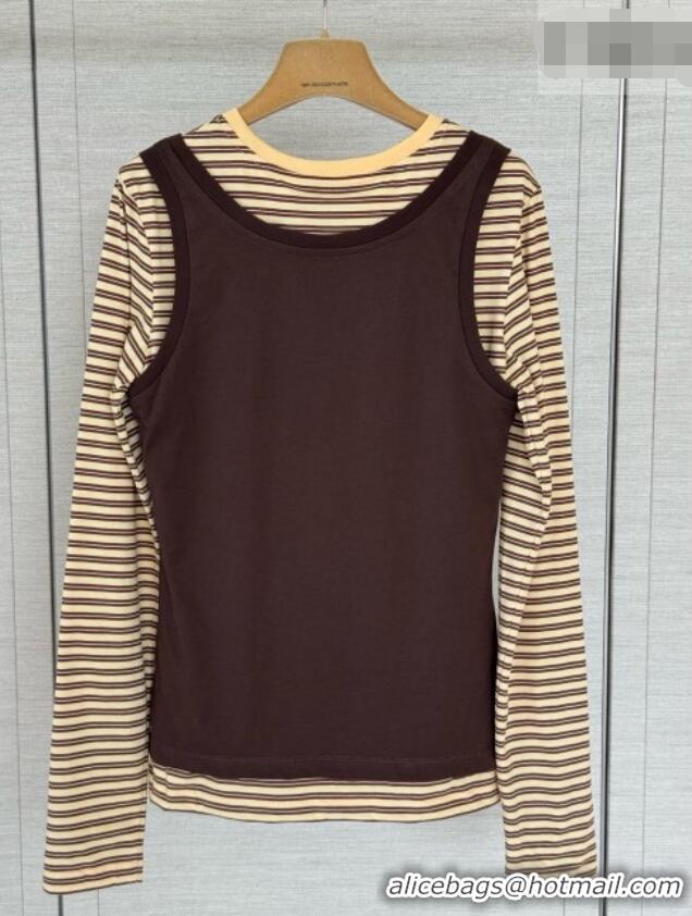 Spot Bulk Miu Miu Top CH092943 Brown/Yellow 2026