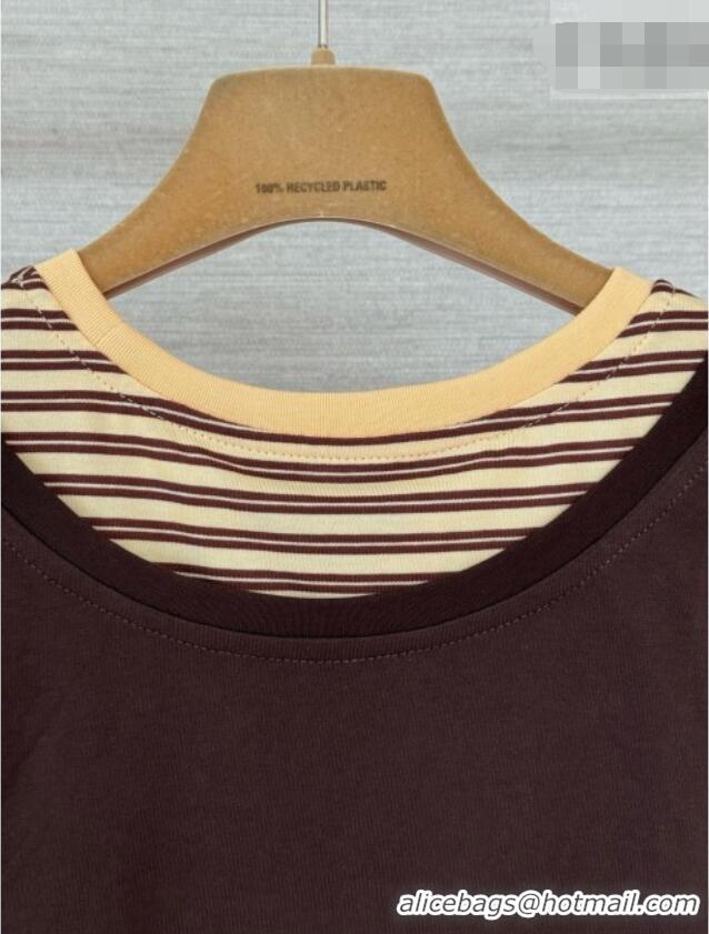 Spot Bulk Miu Miu Top CH092943 Brown/Yellow 2026