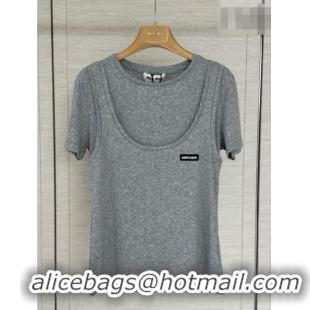 Best Product Miu Miu T-shirt M092944 Grey 2026