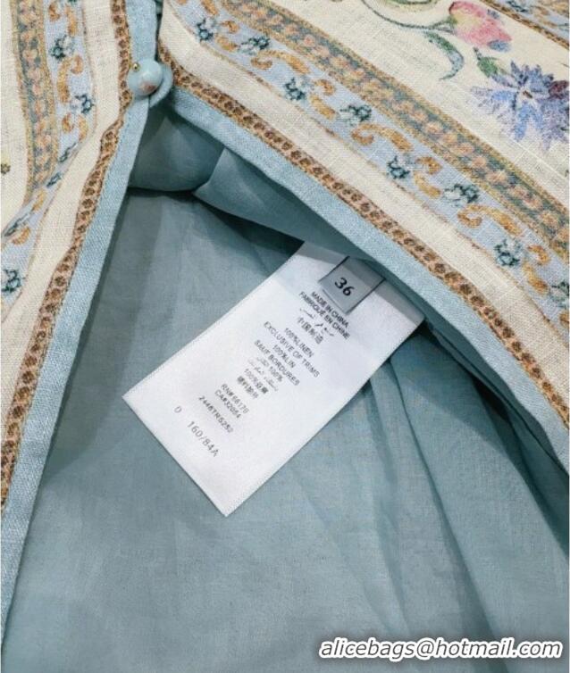 Low Cost Zimmermann Linen Dress Z092961 Blue 2026