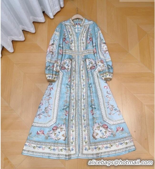 Low Cost Zimmermann Linen Dress Z092961 Blue 2026