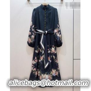 Shop Cheap Zimmermann Linen Dress Z092962 Black 2026