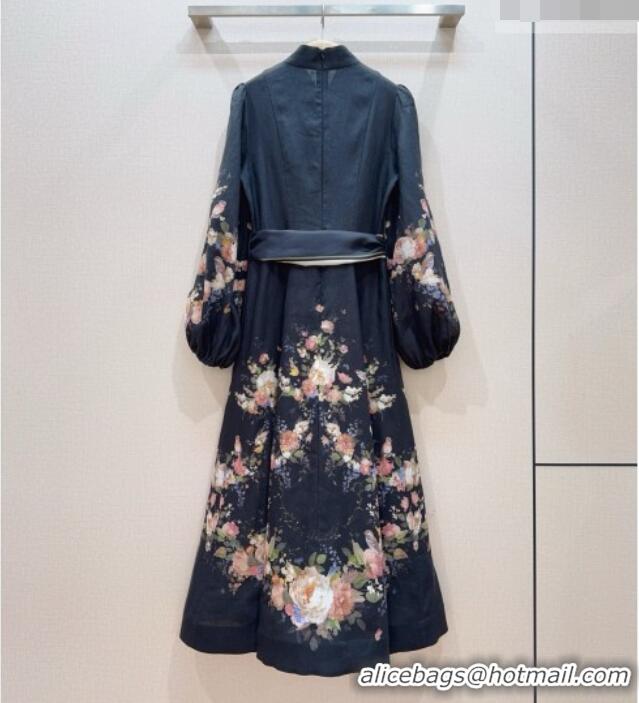 Shop Cheap Zimmermann Linen Dress Z092962 Black 2026