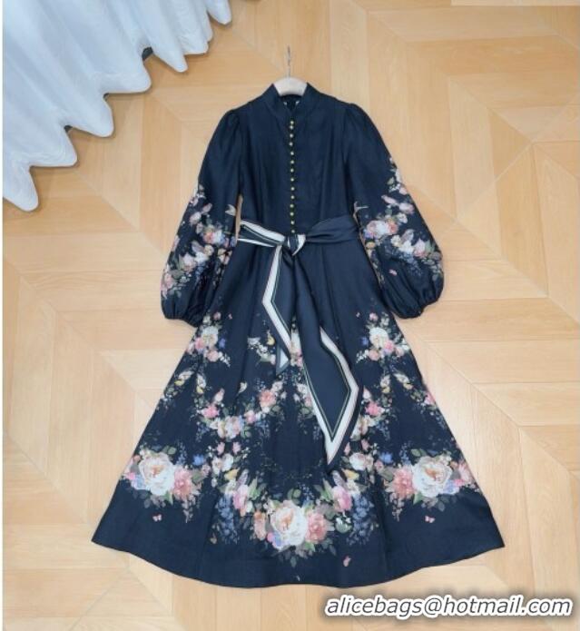 Shop Cheap Zimmermann Linen Dress Z092962 Black 2026