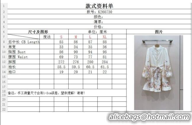 Newly Launched Zimmermann Linen Dress Z092963 White 2026