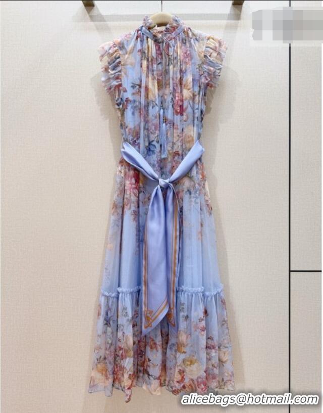 Most Popular Zimmermann Silk Dress Z092964 Blue 2026