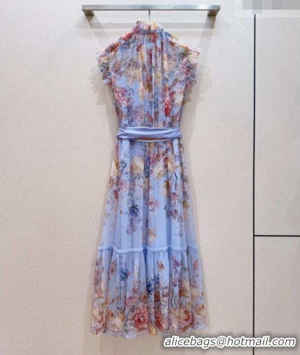 Most Popular Zimmermann Silk Dress Z092964 Blue 2026