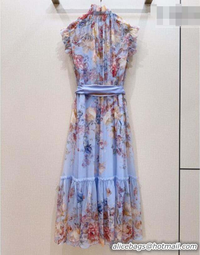 Most Popular Zimmermann Silk Dress Z092964 Blue 2026