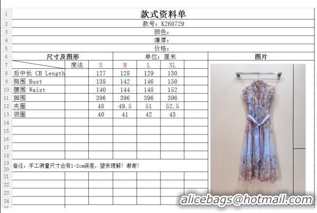 Most Popular Zimmermann Silk Dress Z092964 Blue 2026