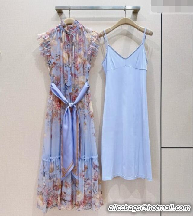 Most Popular Zimmermann Silk Dress Z092964 Blue 2026