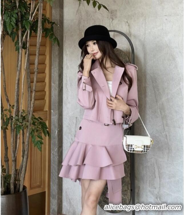Free Shipping Discount Burberry Jacket B092870 Pink 2026