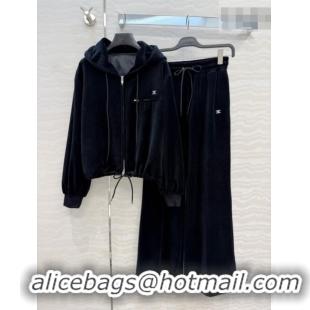 Grade Quality Celine Velvet Jacket and Pants C093025 Black 2026