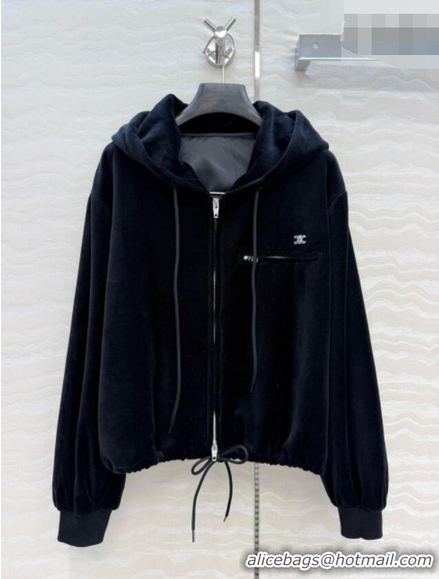 Grade Quality Celine Velvet Jacket and Pants C093025 Black 2026