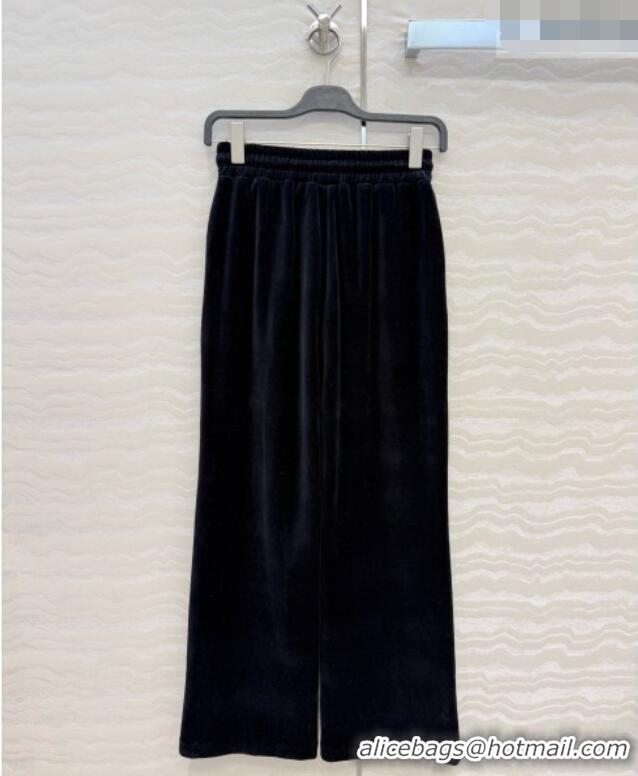 Grade Quality Celine Velvet Jacket and Pants C093025 Black 2026