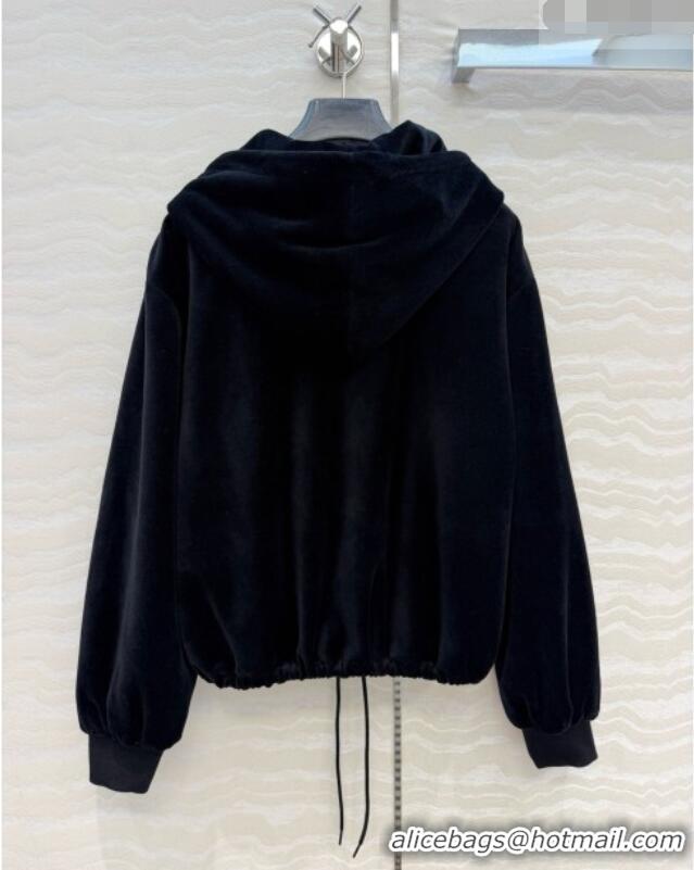 Grade Quality Celine Velvet Jacket and Pants C093025 Black 2026