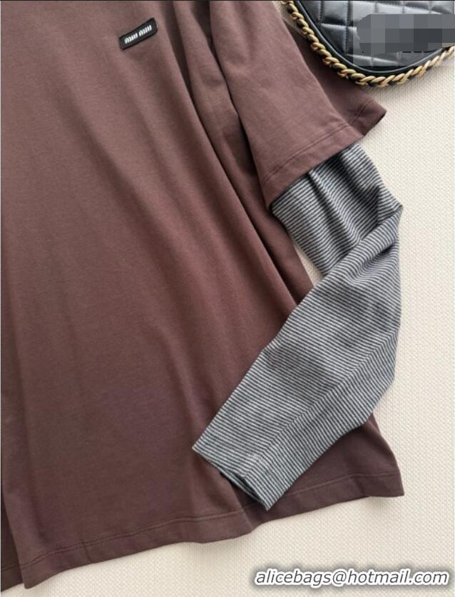 Fashion Discount Miu Miu Top M092977 Brown 2026