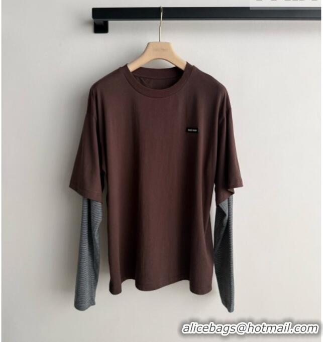 Fashion Discount Miu Miu Top M092977 Brown 2026