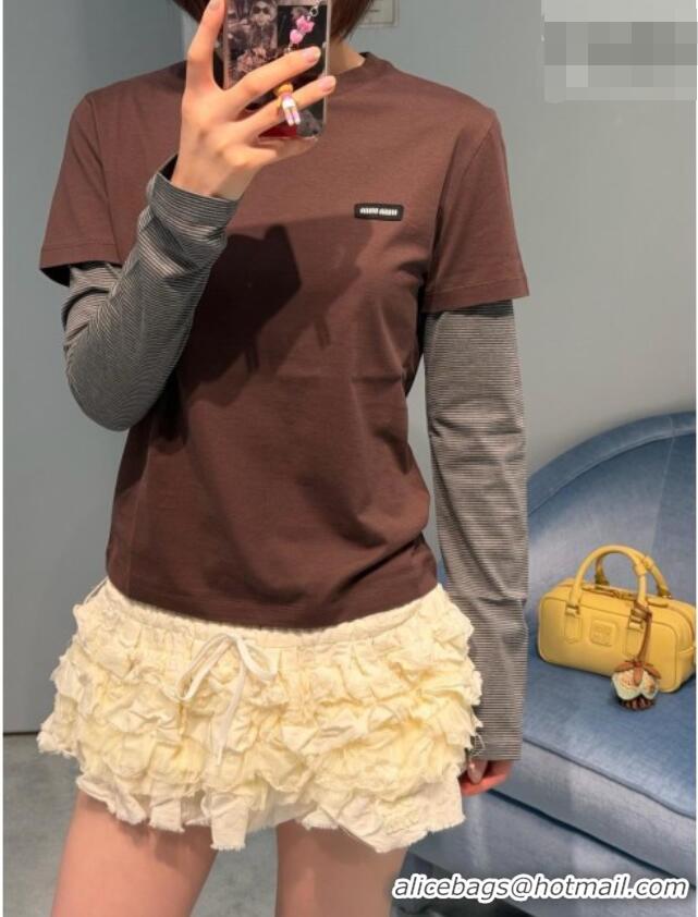 Fashion Discount Miu Miu Top M092977 Brown 2026