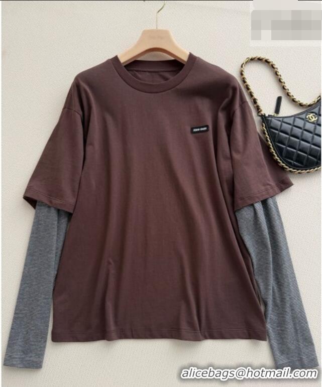 Fashion Discount Miu Miu Top M092977 Brown 2026