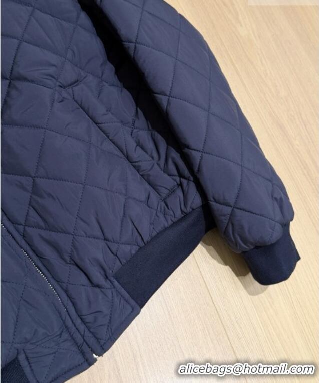 Well Crafted Miu Miu Fleece Down Jacket M093010 Deep Blue 2026