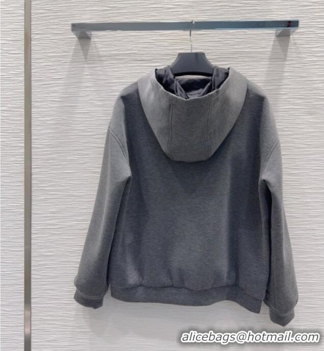 Best Grade Prada Reversible Jacket P093002 Black/Grey 2026