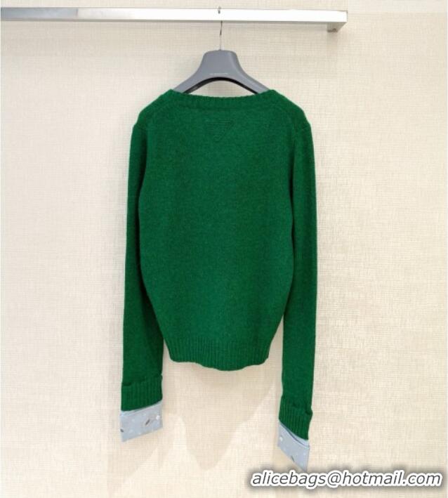Buy Fashionable Prada Wool Sweater P093012 Green 2026