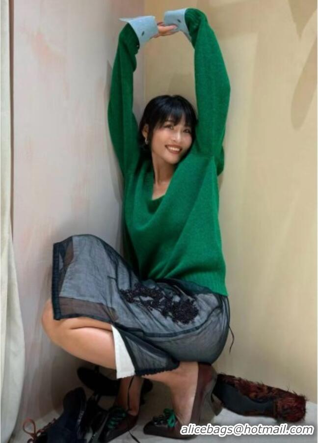 Buy Fashionable Prada Wool Sweater P093012 Green 2026