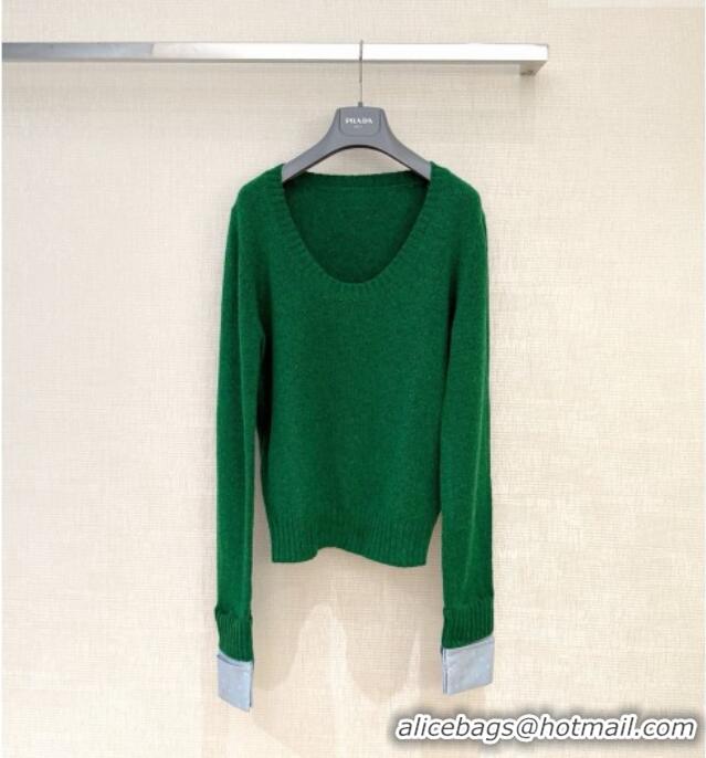 Buy Fashionable Prada Wool Sweater P093012 Green 2026