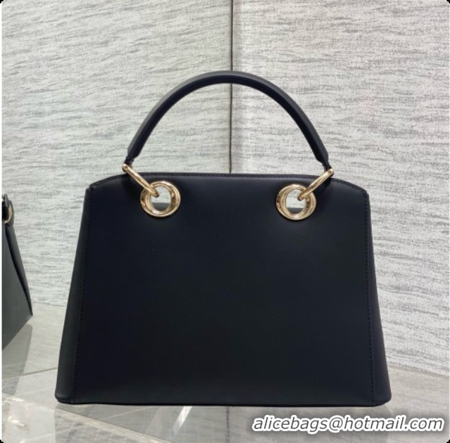 Low Cost Dior Small Cigale Bag in Black Smooth Calfskin D090441 2026