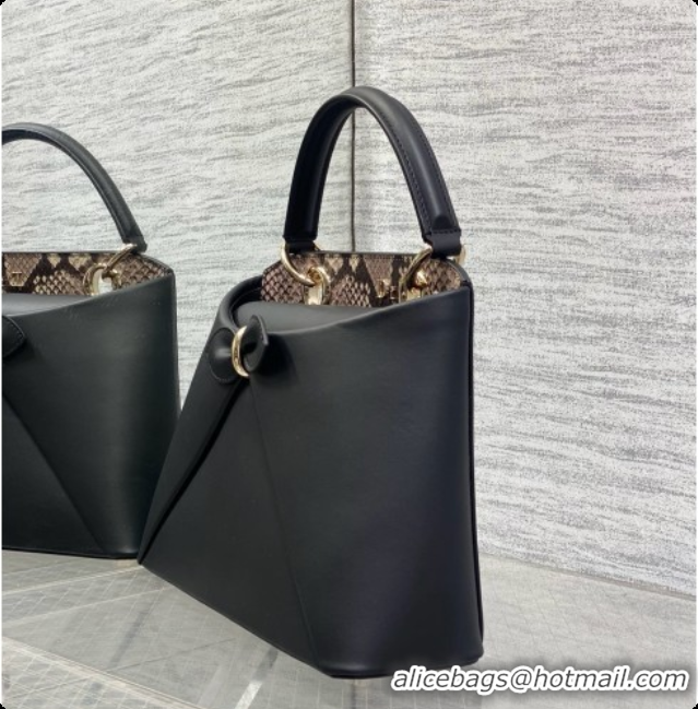 Low Cost Dior Small Cigale Bag in Black Smooth Calfskin D090441 2026
