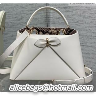 Affordable Price Dior Small Cigale Bag in White Smooth Calfskin D090442 2026