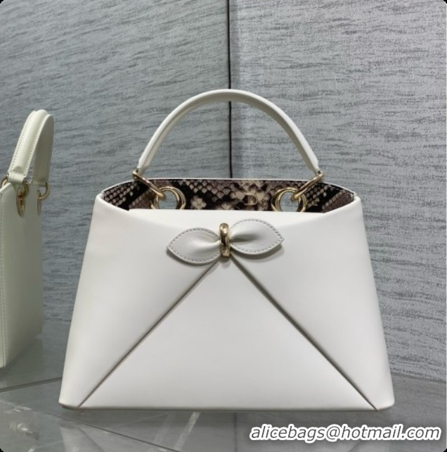 Affordable Price Dior Small Cigale Bag in White Smooth Calfskin D090442 2026