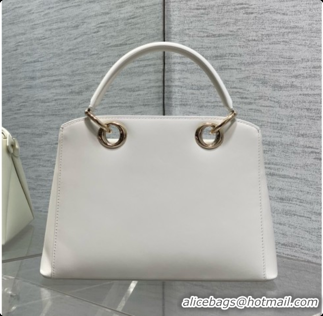 Affordable Price Dior Small Cigale Bag in White Smooth Calfskin D090442 2026