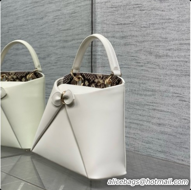 Affordable Price Dior Small Cigale Bag in White Smooth Calfskin D090442 2026