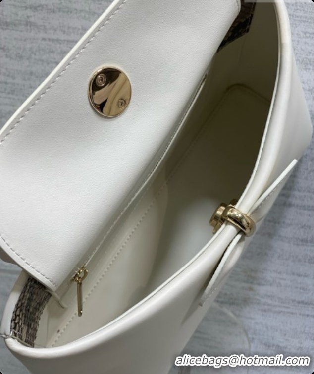 Affordable Price Dior Small Cigale Bag in White Smooth Calfskin D090442 2026