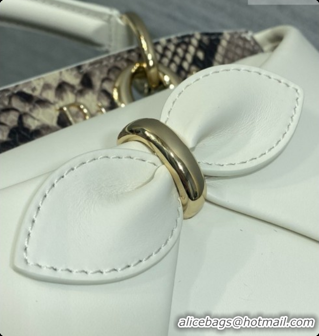 Affordable Price Dior Small Cigale Bag in White Smooth Calfskin D090442 2026
