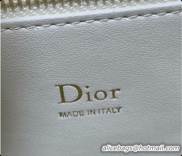 Buy Discount Dior Small Cigale Bag in Crocodile Pattern Calfskin D090443 White 2026
