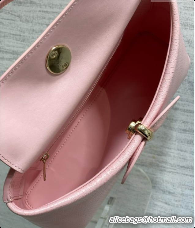 Cute Dior Small Cigale Bag in SnakeskinPattern Calfskin D090447 Pink 2026
