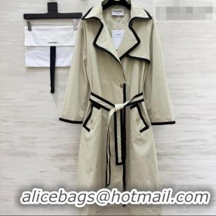 Market Sells Chanel Long Trench Coat CH093007 Khaki 2026
