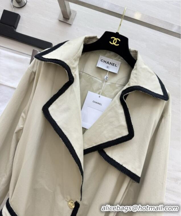 Market Sells Chanel Long Trench Coat CH093007 Khaki 2026