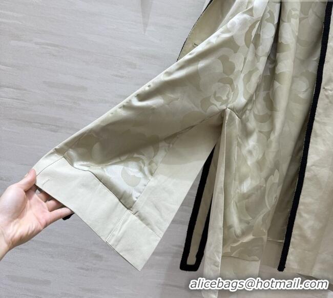 Market Sells Chanel Long Trench Coat CH093007 Khaki 2026