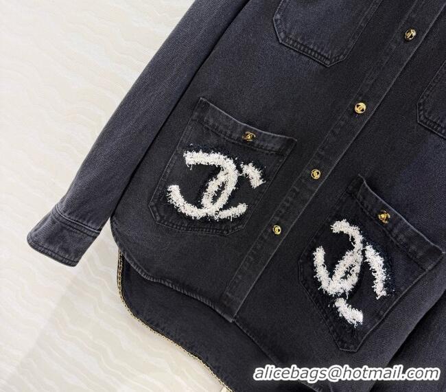 Spot Bulk Chanel Denim Shirt CH093016 Black 2026