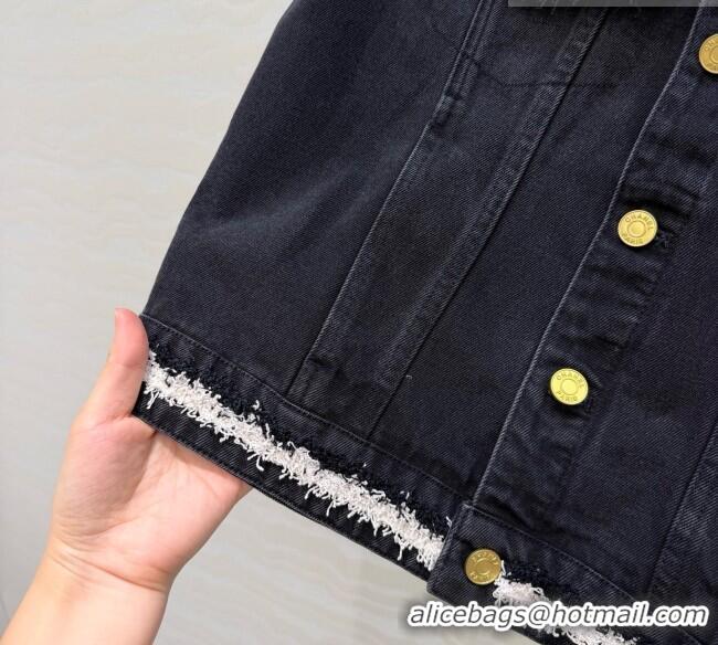 Sophisticated Discount Chanel Denim Vest CH093018 Black 2026