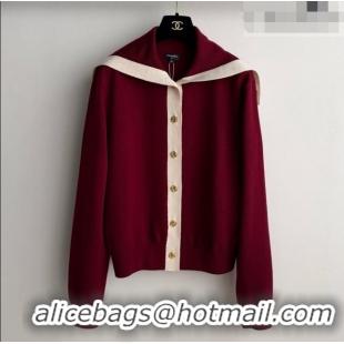 Buy Cheap Chanel Wool Cardigan CH093026 Burgundy 2026