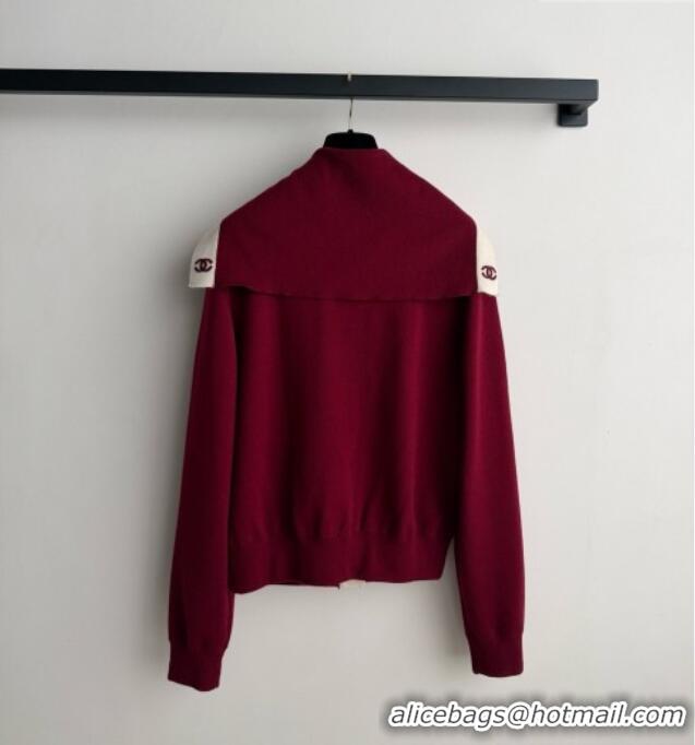 Buy Cheap Chanel Wool Cardigan CH093026 Burgundy 2026